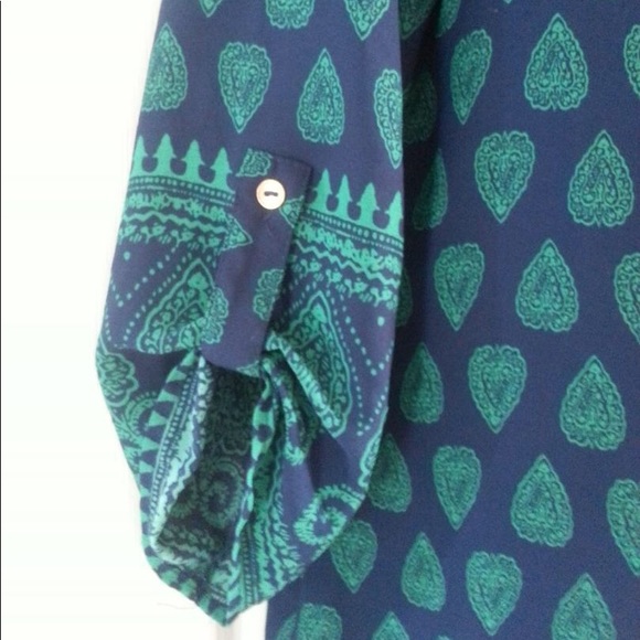 💕CUTE VINTAGE💕Lily Morgan paisley pattern blouse - Picture 6 of 8